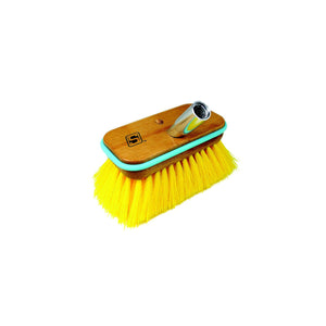 Deck Brush w/ Bumper & Threaded Adapter, Size: 6in, Medium