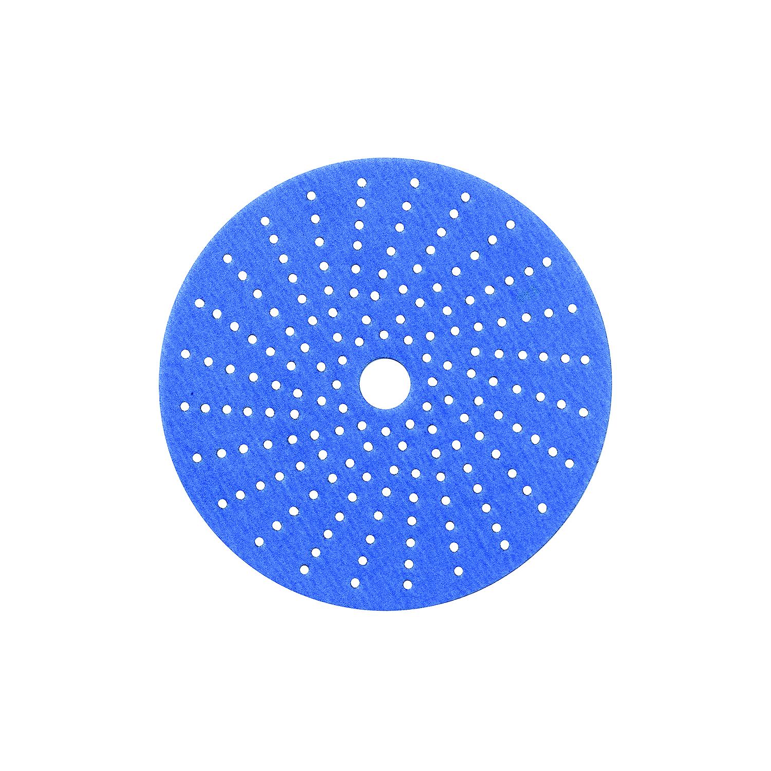 Multi-Hole Blue Ceramic blend Hook-and -Loop Discs, Grade: 40, Size: 6in, 25/Box