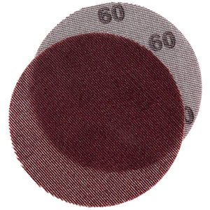 Seachoice 91917 Dust Free Aluminum Oxide Mesh Hook & Loop Discs - Closed Coat, Grade 60, Brown, 25/pk