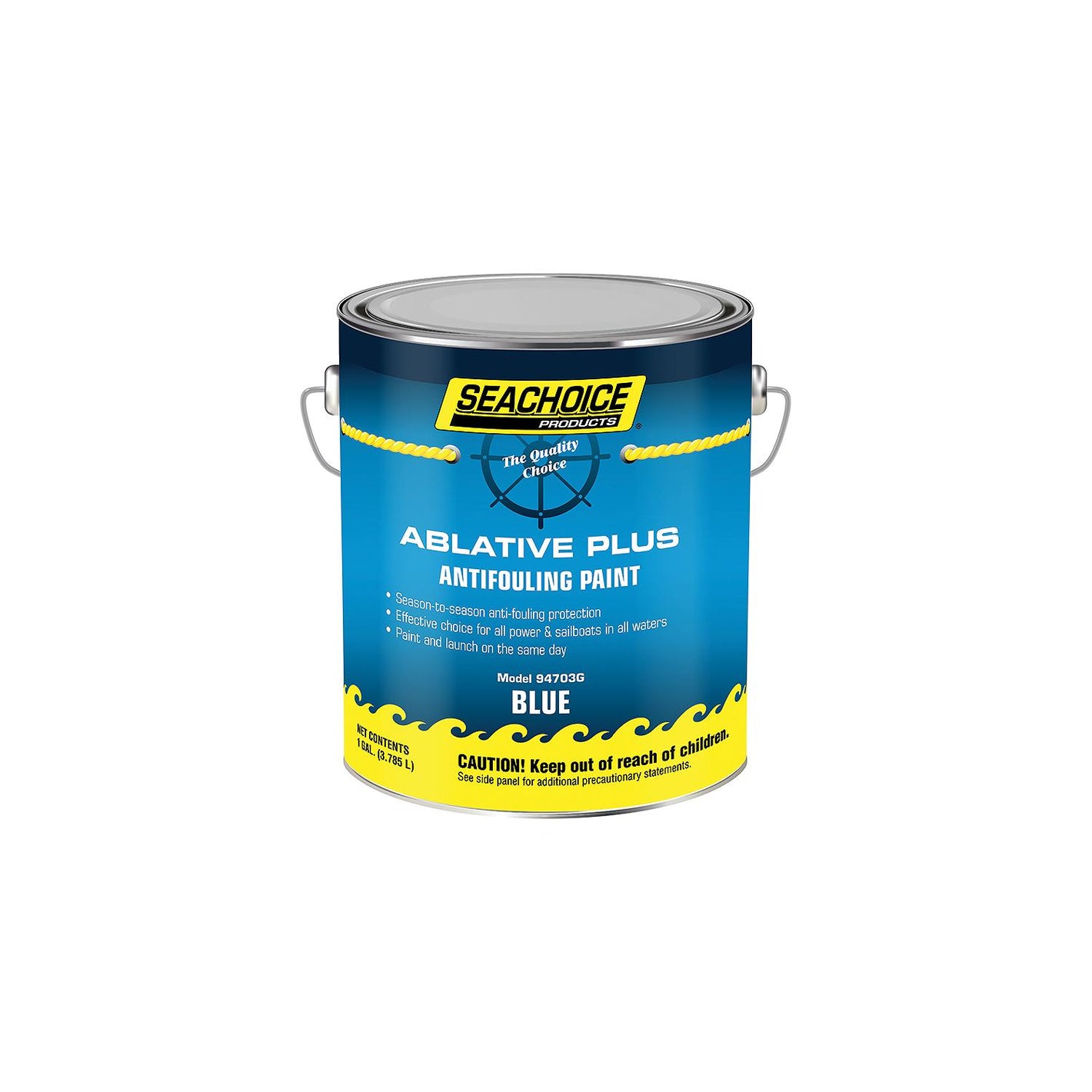 Seachoice 94703G Ablative Plus Premium Antifouling Paint, Blue, 1 Gallon