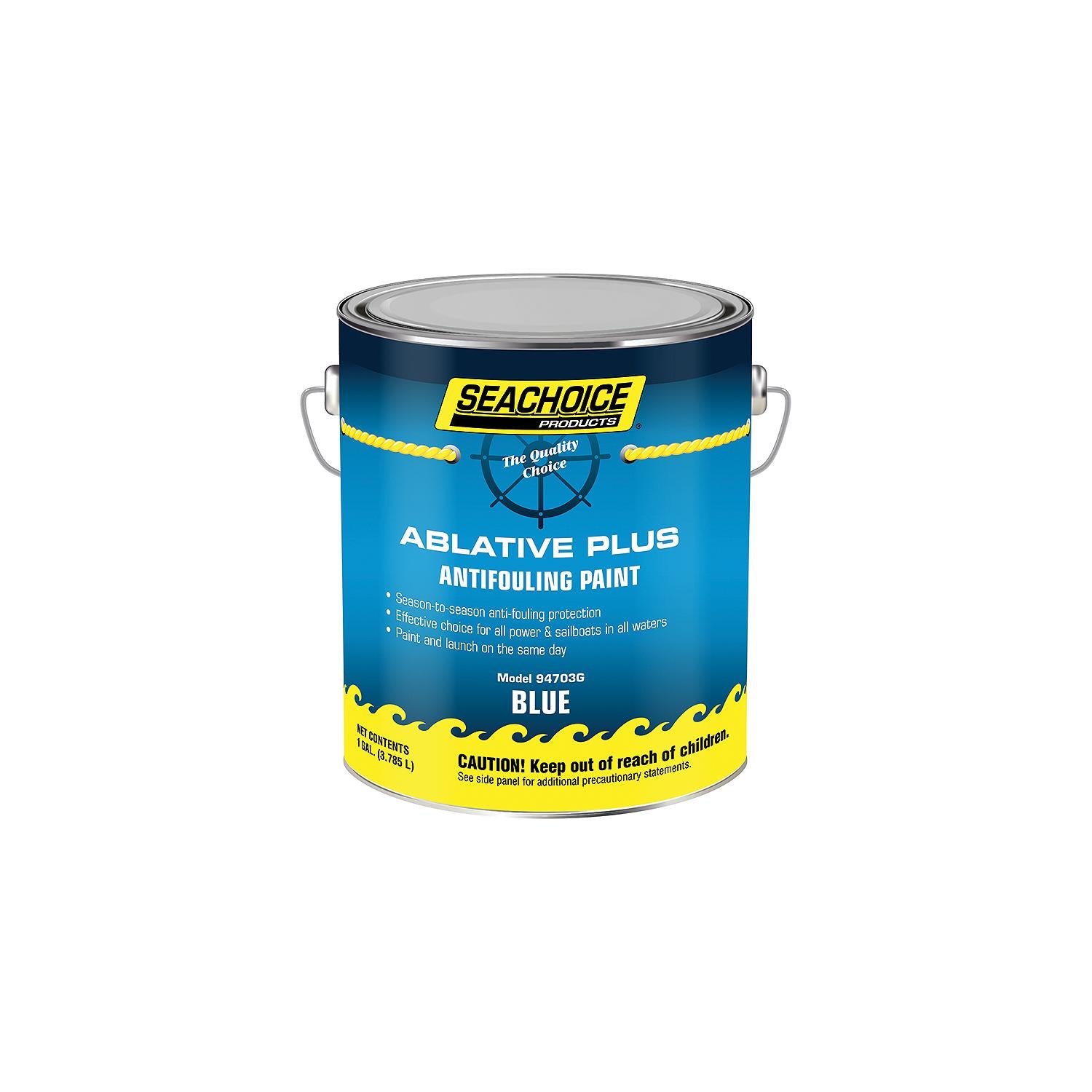 Seachoice 94703G Ablative Plus Premium Antifouling Paint, Blue, 1 Gallon