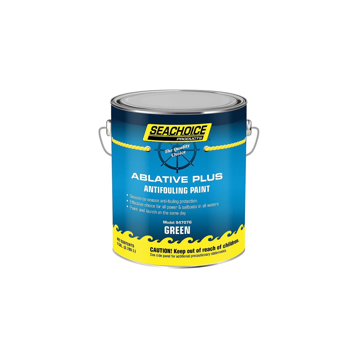 Seachoice 94707G Ablative Plus Premium Antifouling Paint, Green, 1 Gallon
