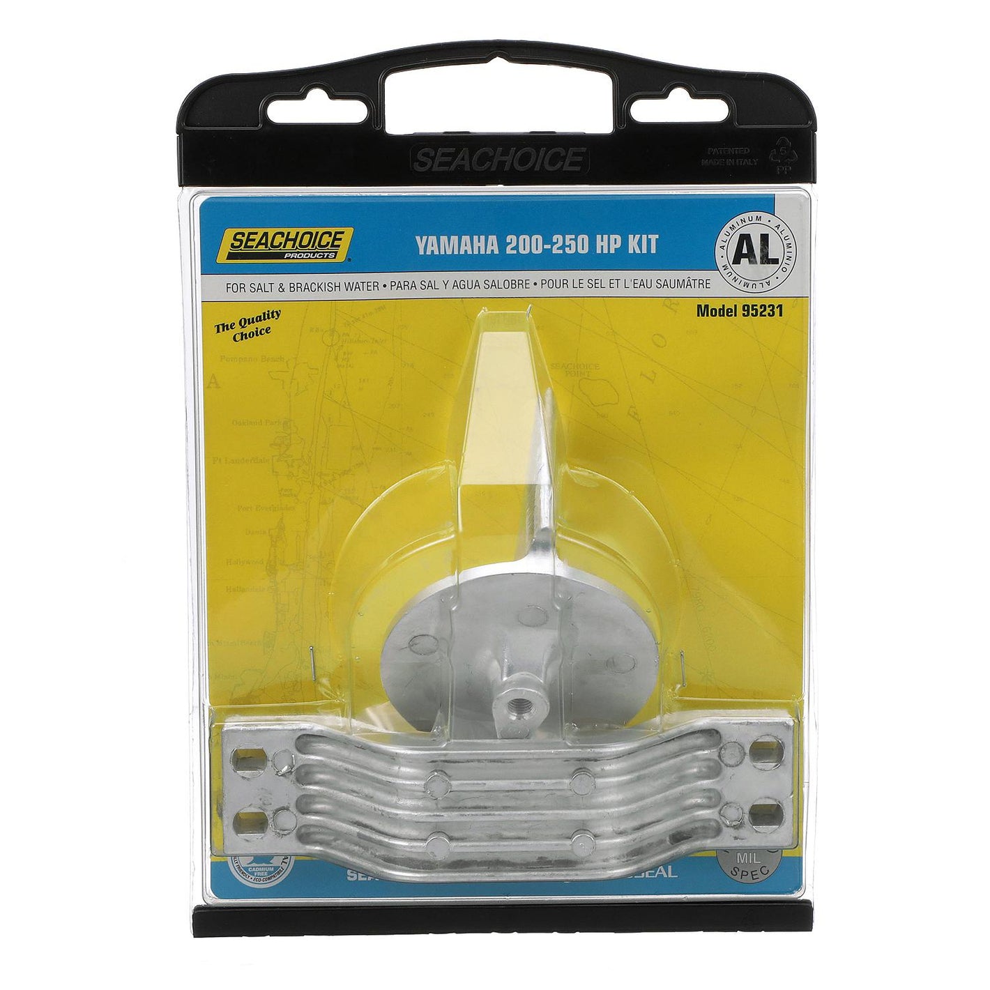 Seachoice 95231 Aluminum Anode Kit For Yamaha 200-250 HP