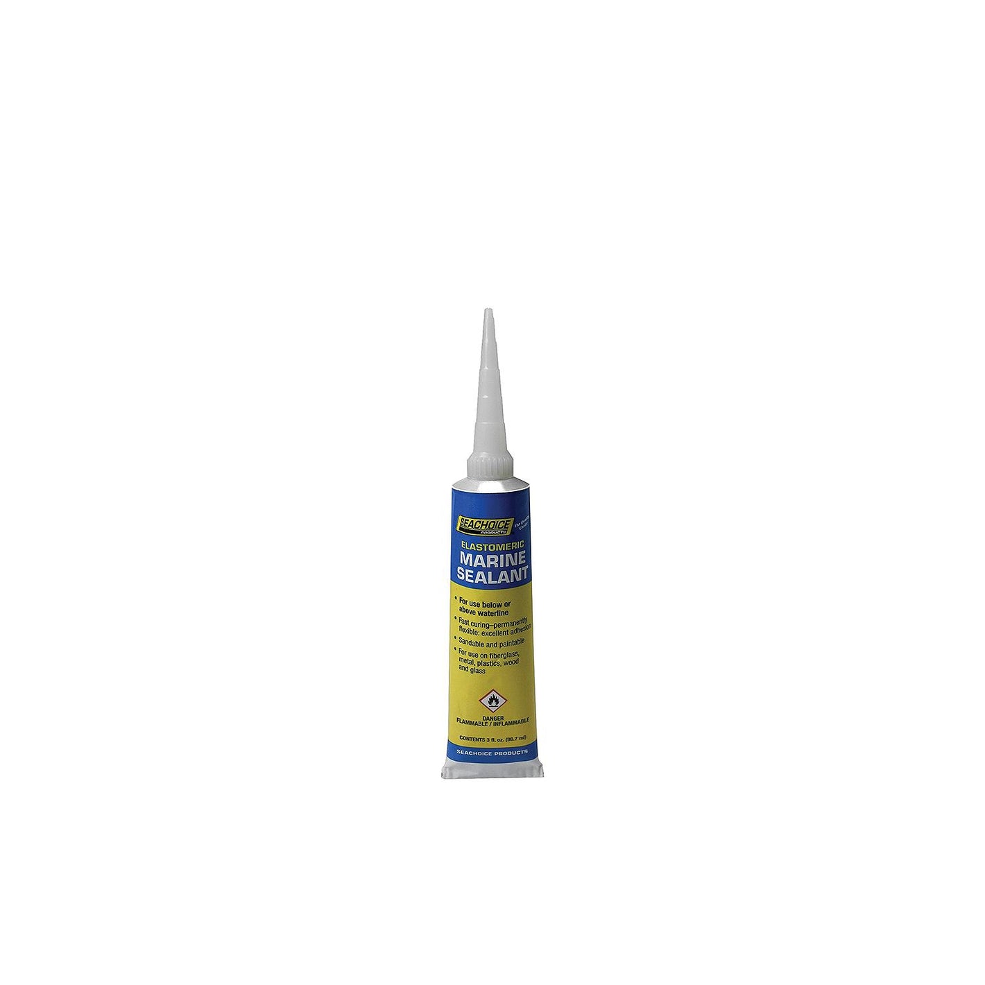 Seachoice 96891 Elastomeric Clear Marine Sealant, 3 oz.
