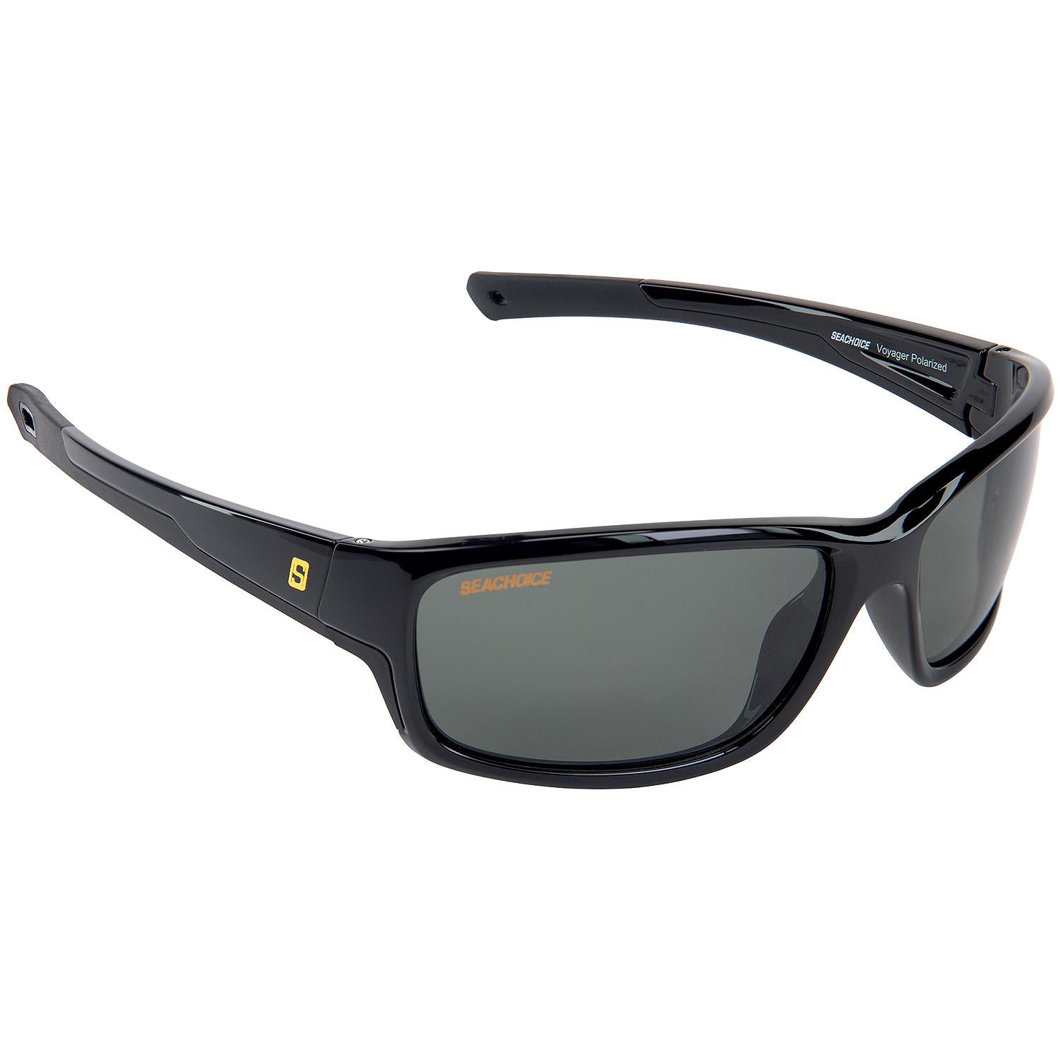 Voyager Polarized Sunglasses, Frame: Black, Lens: Grey