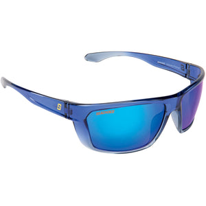 Seachoice 98808 "Odyssey" Polarized Sunglasses, Frame: Shiny Blue Fade, Lens: Blue Mirror