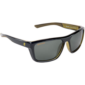 Seachoice 98814 "Navigator" Polarized Sunglasses, Frame: Shiny Black/Green Backspray, Lens: Grey