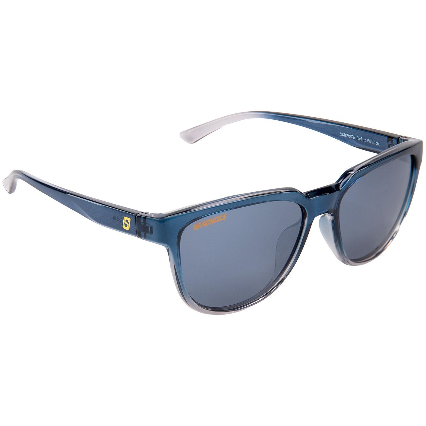 Seachoice 98816 "Reflex" Polarized Sunglasses, Frame: Shiny Blue Smoke, Lens: Silver Flash