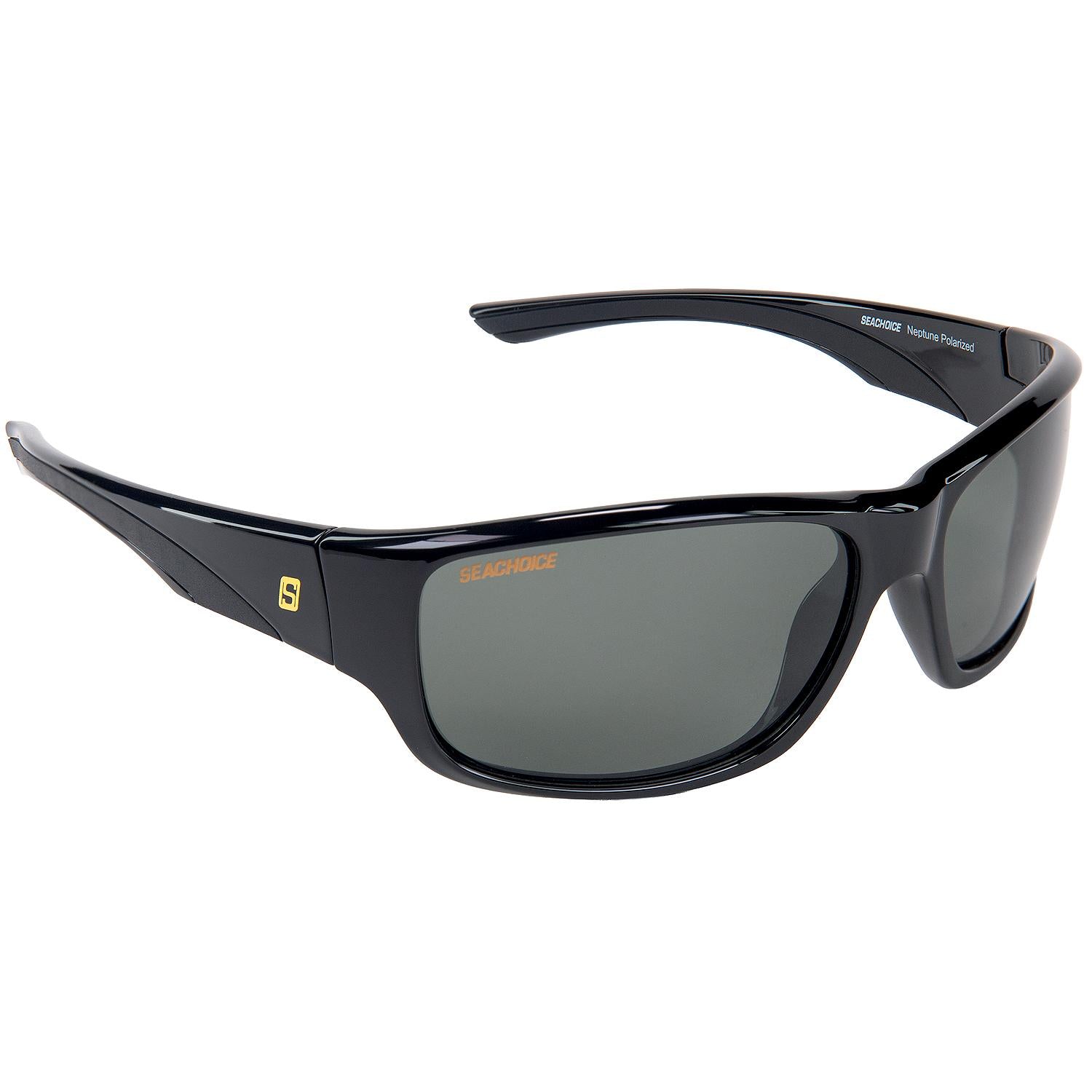 Neptune Polarized Sunglasses, Frame: Shiny Black, Lens: Grey