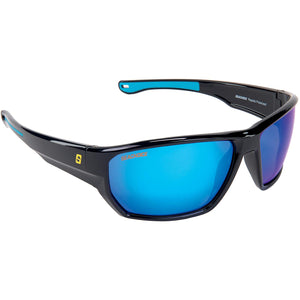 Rapids Polarized Sunglasses, Frame: Shiny Black, Lens: Blue Mirror