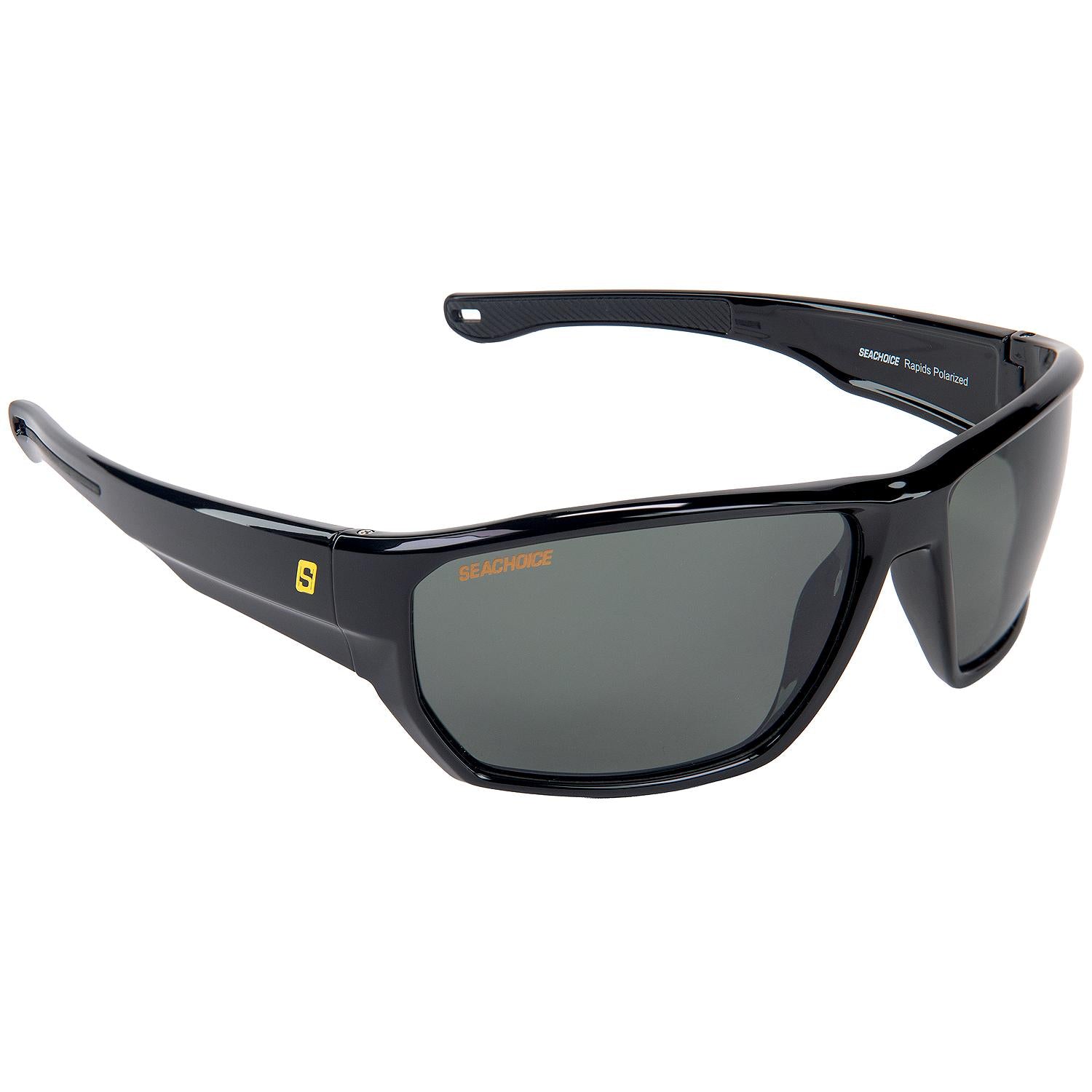 Rapids Polarized Sunglasses, Frame: Shiny Black, Lens: Grey
