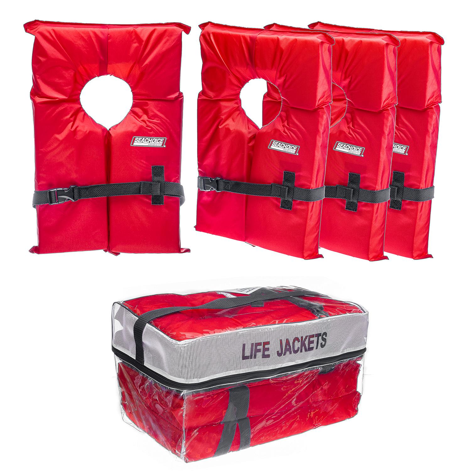 Seachoice 99695 Keyhole Life Vest, Adult, 4 Pk.