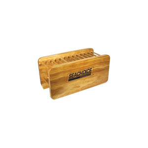 Seachoice 50-WOODPADDLERACK 12-Paddle Wood Rack, Natural Finish