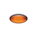 FulTyme RV 1172 LED Porch Light, Yellow Light/ Black Housing w/o Switch