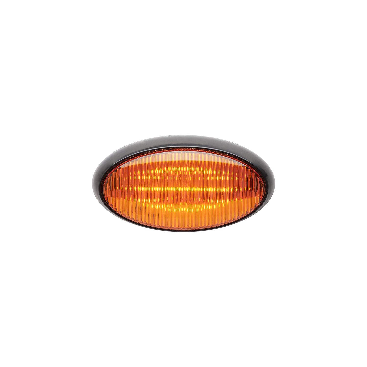 FulTyme RV 1172 LED Porch Light, Yellow Light/ Black Housing w/o Switch